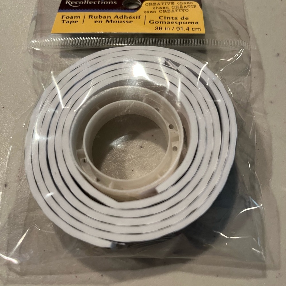 Recollections White Foam Tape Roll